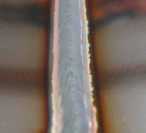 coldArc weld seam